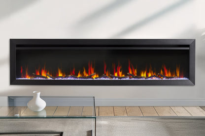 SimpliFire Allusion Slim 72'' Wall Mount / Recessed Electric Fireplace