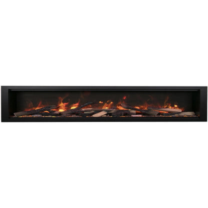 Amantii Symmetry Xtra Tall 100" Built-In Linear Electric Fireplace | SYM-100-XT