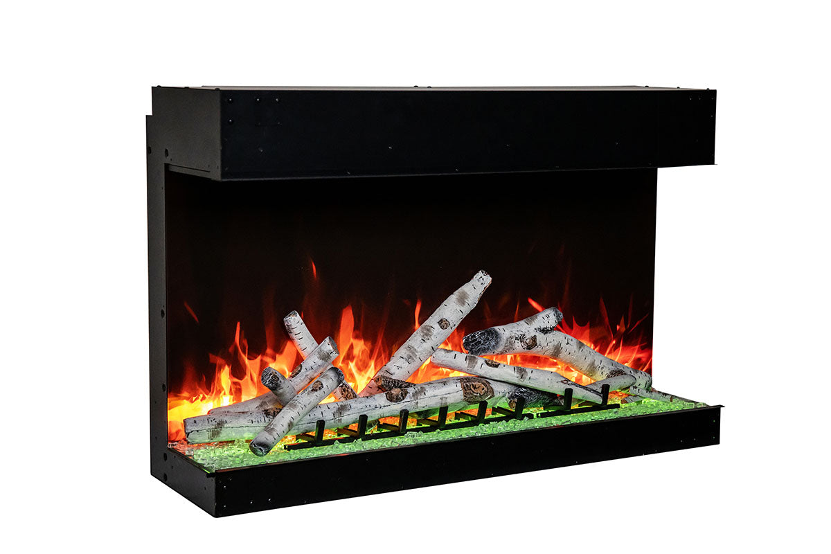 Amantii Tru View Bespoke 75-inch 3-Sided Built In Indoor/Outdoor Electric Fireplace