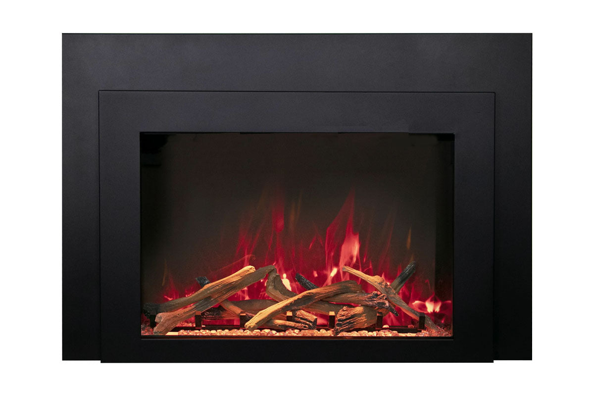 Amantii Traditional Bespoke 33-Inch Built-In Indoor/Outdoor Smart Electric Firebox Insert