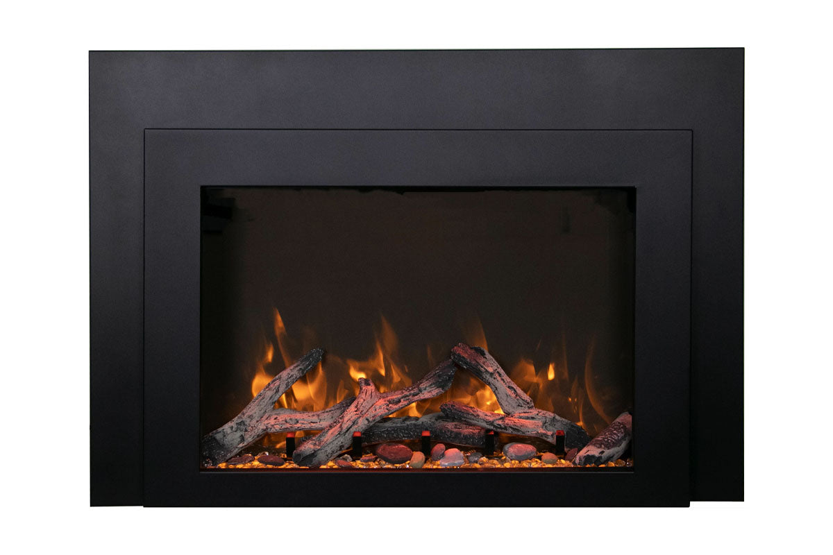 Amantii Traditional Bespoke 33-Inch Built-In Indoor/Outdoor Smart Electric Firebox Insert