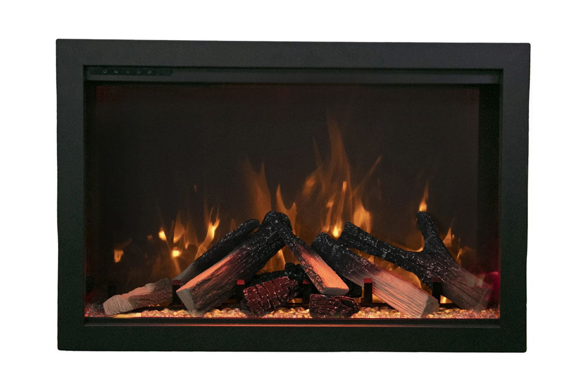 Amantii Traditional Bespoke 33-Inch Built-In Indoor/Outdoor Smart Electric Firebox Insert