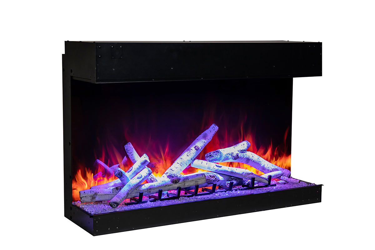 Amantii Tru View Bespoke 85-inch 3-Sided Built In Indoor/Outdoor Electric Fireplace