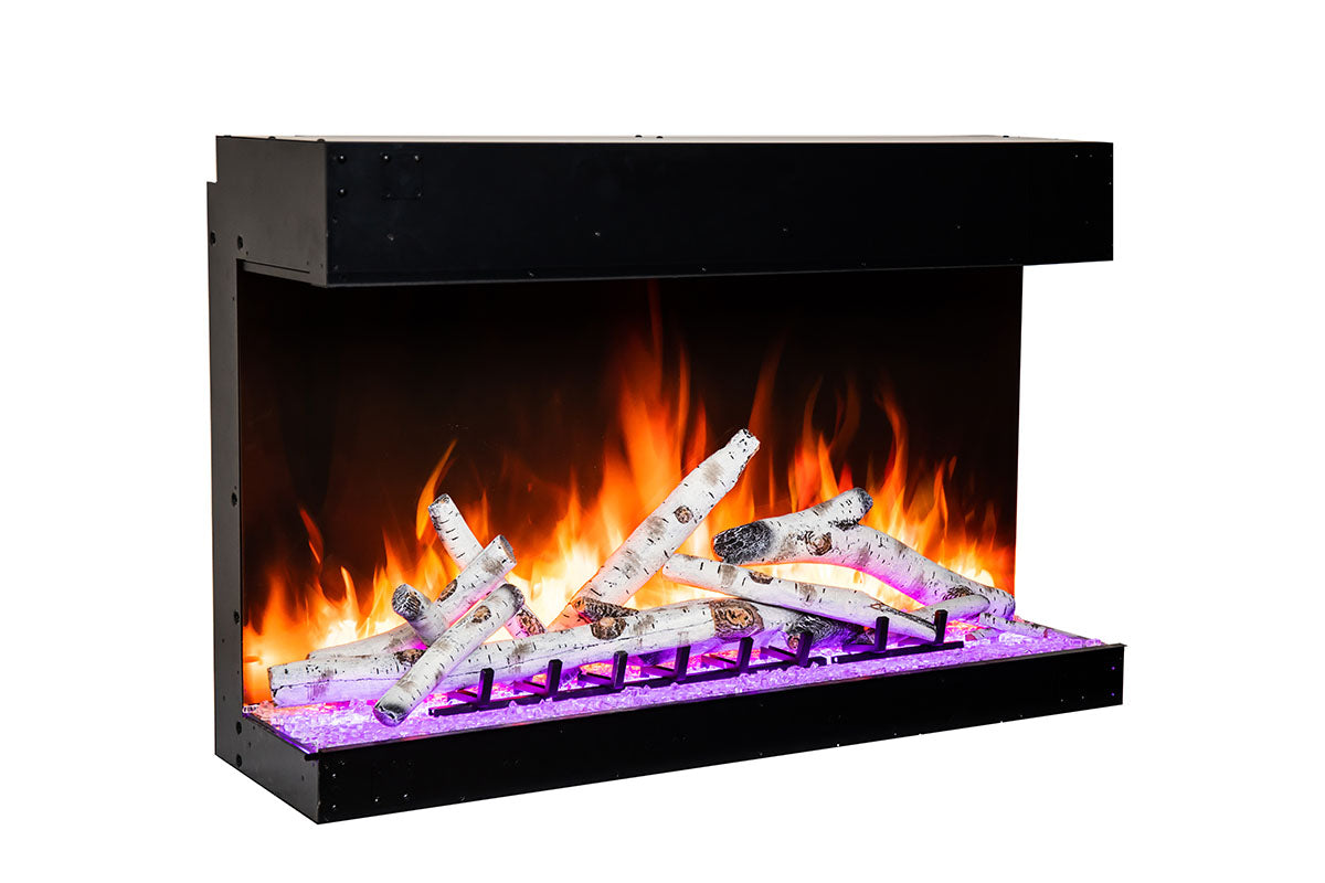 Amantii Tru View Bespoke 55-inch 3-Sided Built In Indoor/Outdoor Electric Fireplace