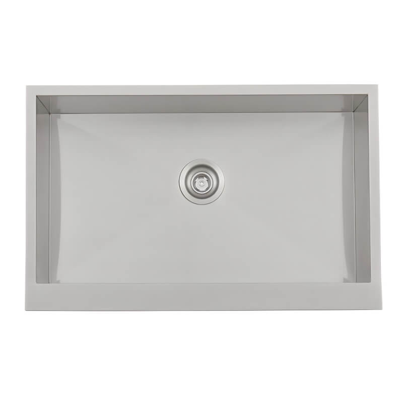 RCS 32-Inch Outdoor Farm House Stainless Steel Sink With Hold and Cold Faucet - RSNK3