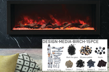 Amantii Panorama 50-inch Built-in Tall & Deep Indoor/Outdoor Linear Electric Fireplace