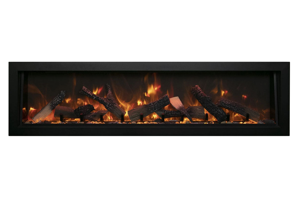 Amantii Panorama 50-inch Built-in Tall & Deep Indoor/Outdoor Linear Electric Fireplace