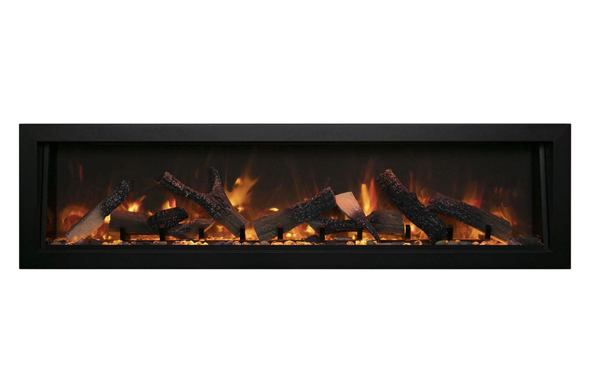 Amantii Panorama 88-inch Deep Built-in Indoor/Outdoor Linear Electric Fireplace