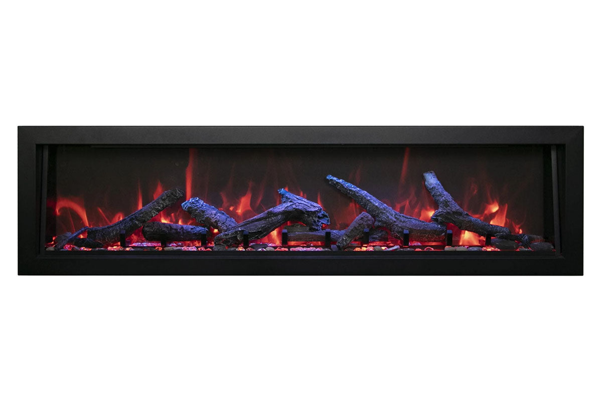 Amantii Panorama 60-inch Deep Built-in Indoor/Outdoor Linear Electric Fireplace