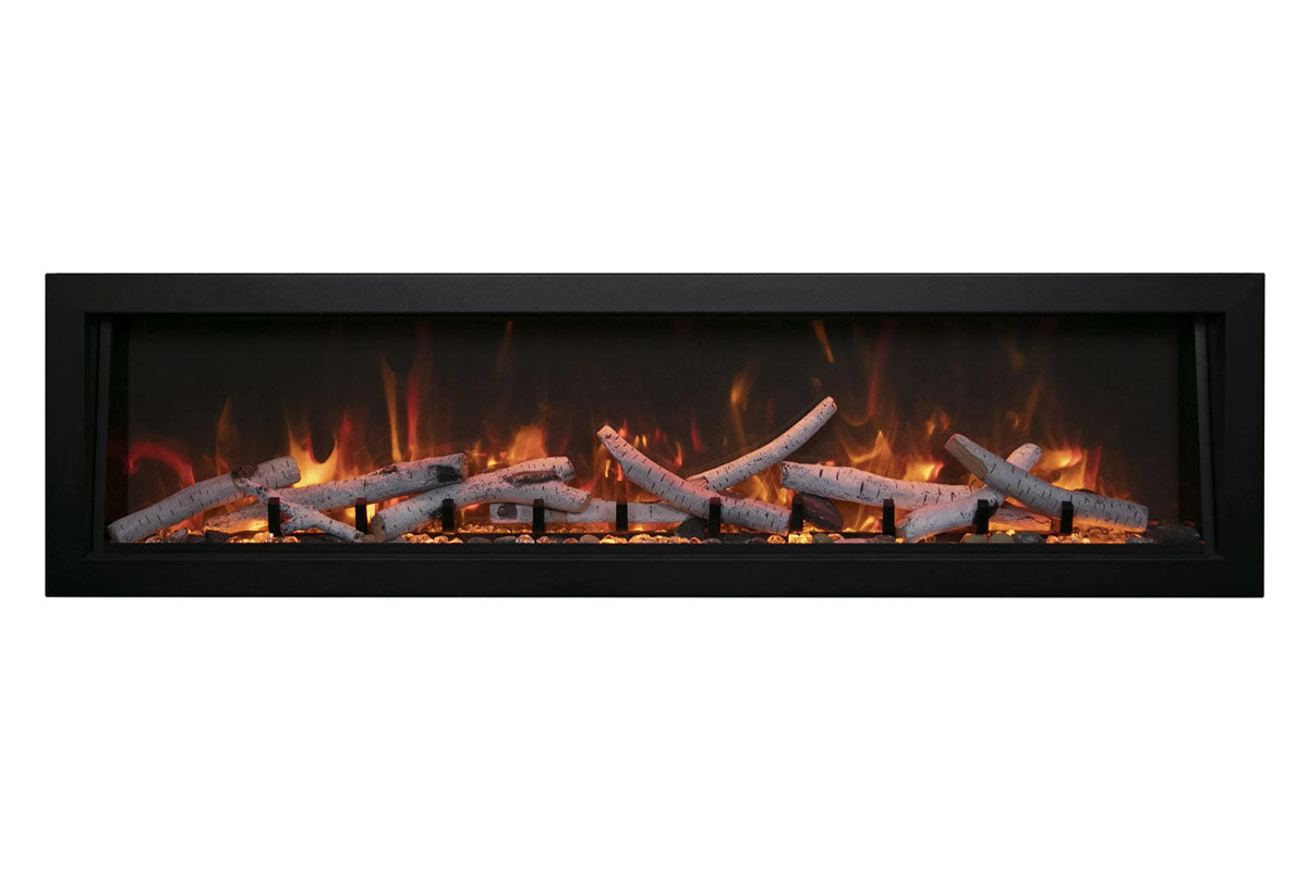 Amantii Panorama 40-inch Built-in Tall & Deep Indoor/Outdoor Linear Electric Fireplace