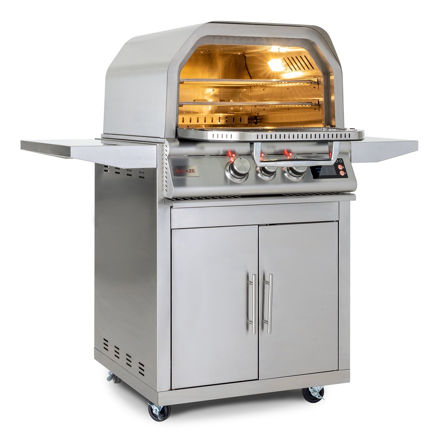 Blaze 26-Inch Outdoor Pizza Oven With Rotisserie - BLZ-26-PZOVN