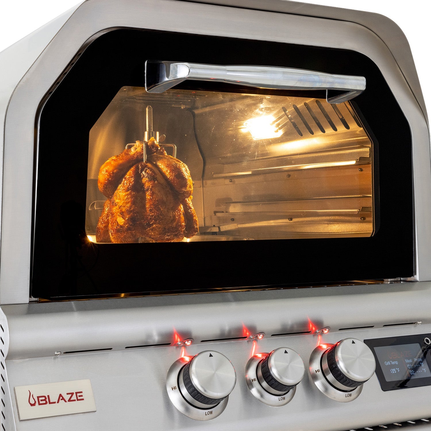 Blaze 26-Inch Outdoor Pizza Oven With Rotisserie - BLZ-26-PZOVN