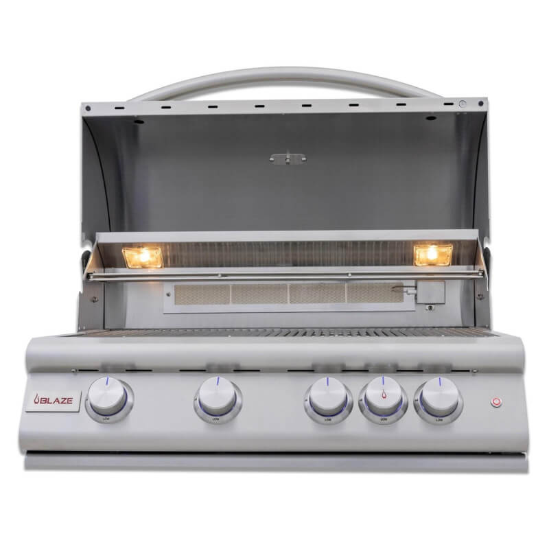 Blaze Premium LTE+ Marine 32 Inch 4-Burner Gas Built In Grill With Ceramic Flame Tamers