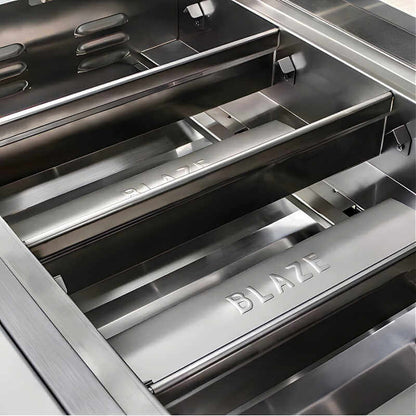 Blaze Golden Hour 10-Ft Outdoor Kitchen Island w/ 40-Inch Premium LTE+ Grill, Fridge, & Sink