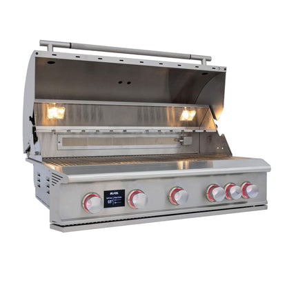 Blaze LTE PRO 40-Inch 5-Burner Built-in Gas Grill w/ Digital Temperature Screen & Rear Infrared Burner