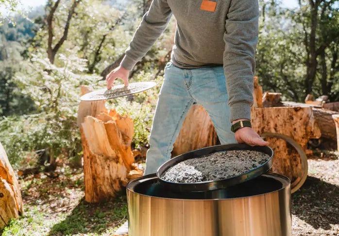 Removable Ash Pan on the Solo Stove Fire Pits - Lifestyle Image