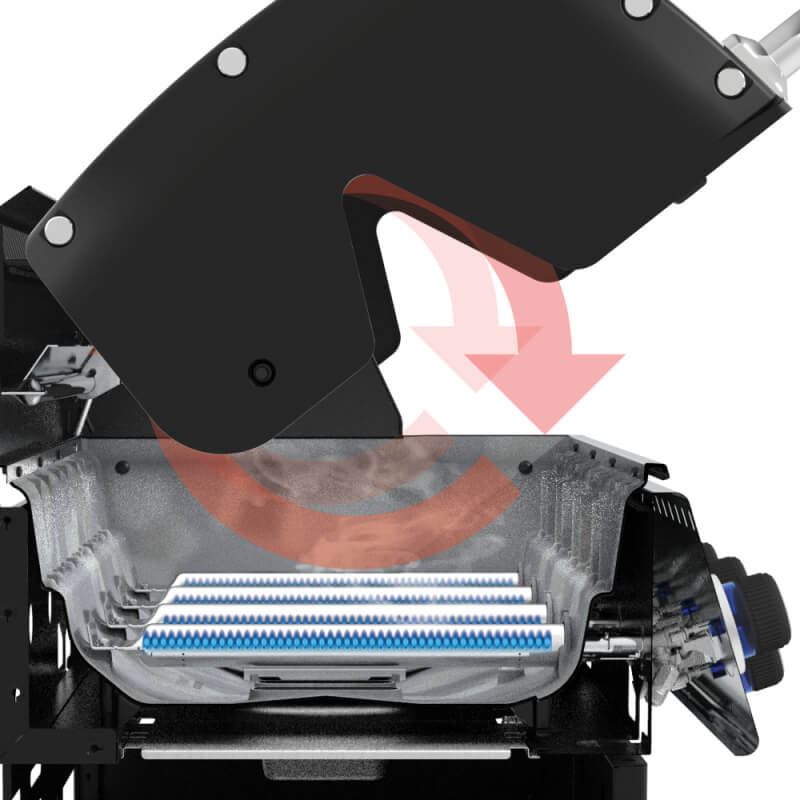 Broil King Baron Shadow 590i 4-Burner Gas Grill With Rotisserie & Side Burner Grill Island