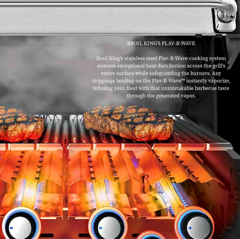 Broil King Baron Shadow 490i 4-Burner Gas Grill With Rotisserie & Side Burner Grill Island