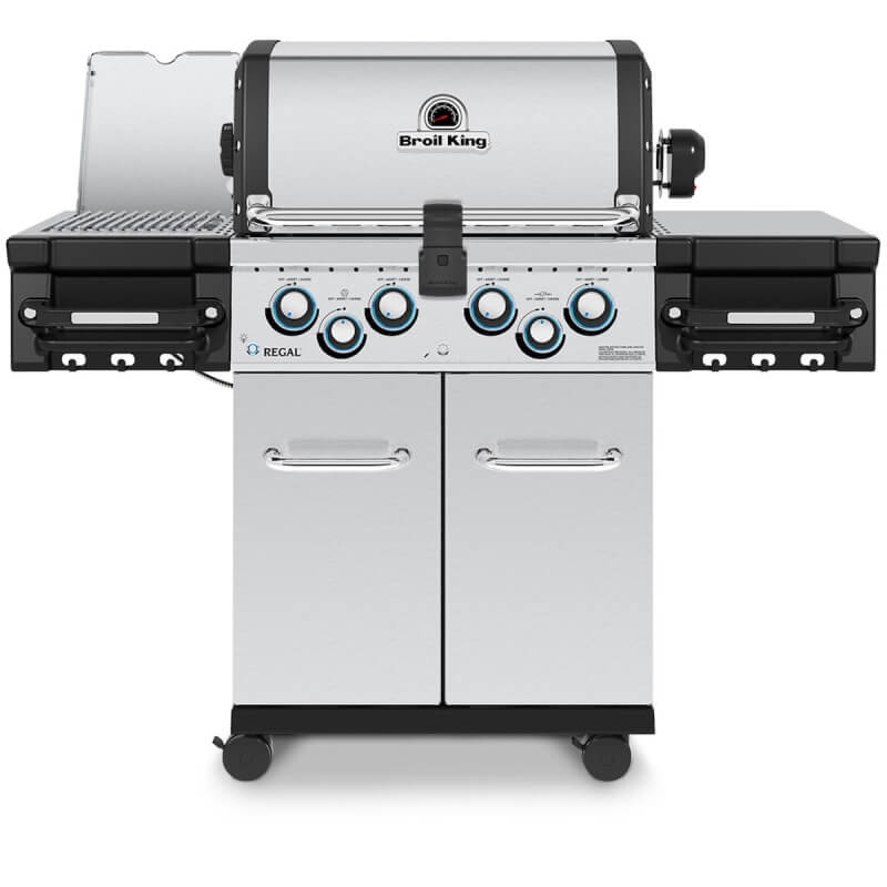 Broil King Regal S 490 PRO IR 4-Burner Freestanding Gas Grill With Rotisserie & Infrared Side Burner
