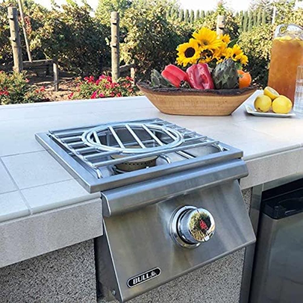 Bull 12" Built-In Pro Single Side Burner With Cover