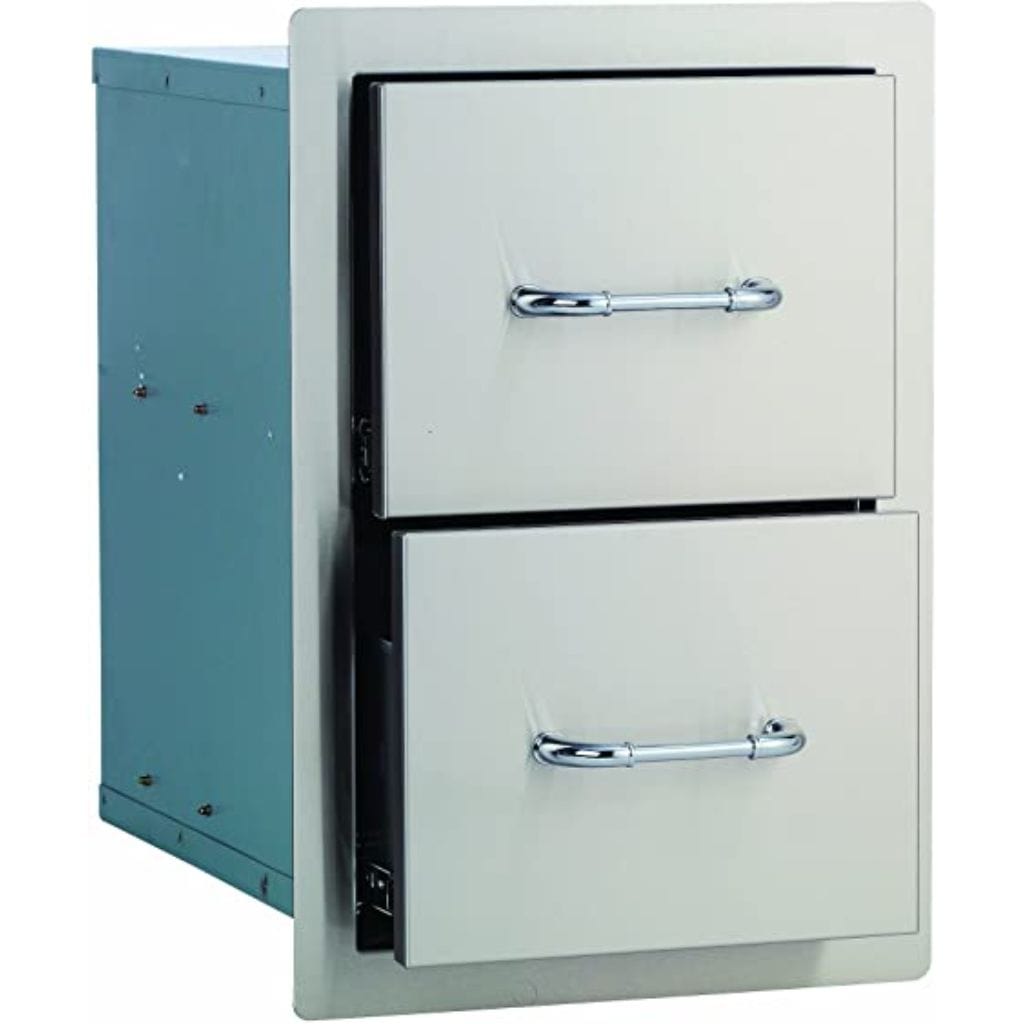 Bull 15" Stainless Steel Double Access Drawer