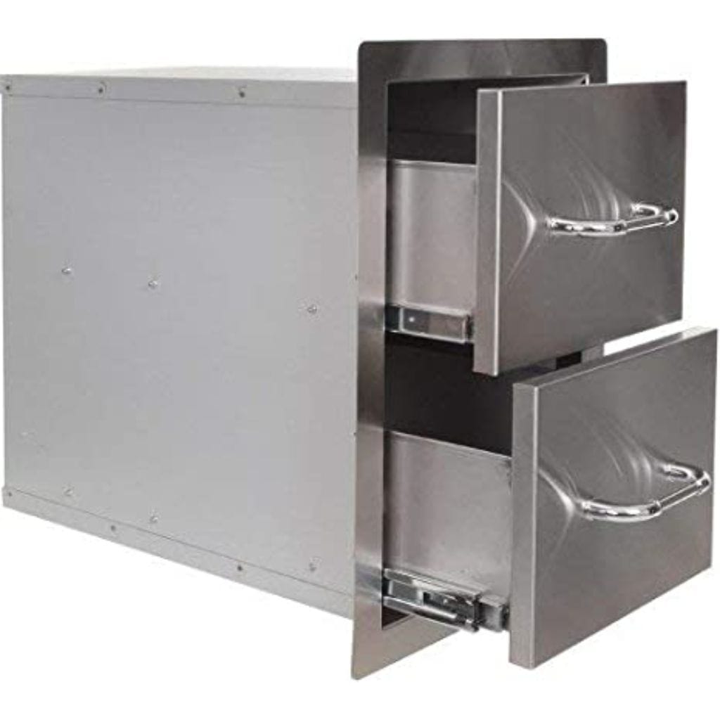 Bull 15" Stainless Steel Double Access Drawer