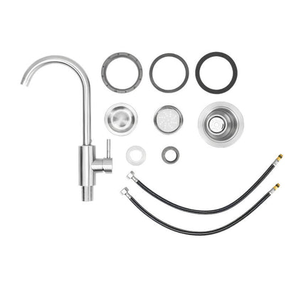 Bull 18 Inch Premium Stainless Steel Sink With Hot And Cold Faucet - 12515