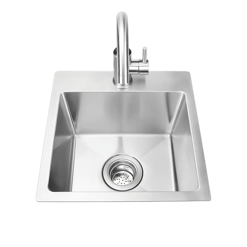 Bull 18 Inch Premium Stainless Steel Sink With Hot And Cold Faucet - 12515