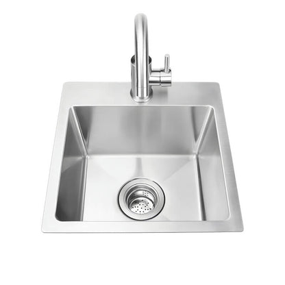 Bull 18 Inch Premium Stainless Steel Sink With Hot And Cold Faucet - 12515