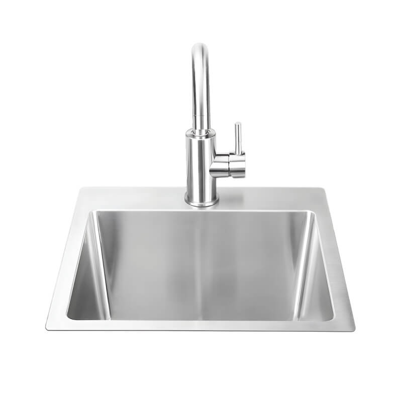 Bull 18 Inch Premium Stainless Steel Sink With Hot And Cold Faucet - 12515