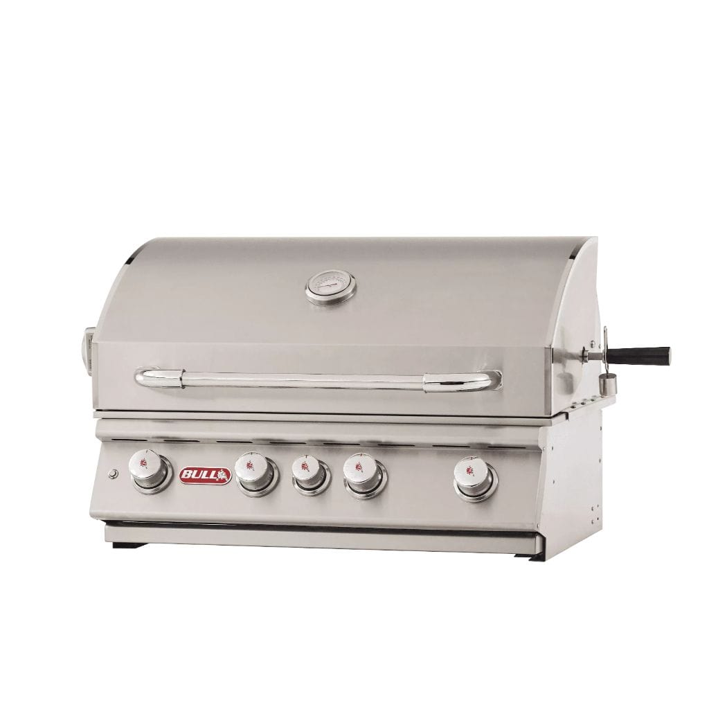Bull 30-Inch 4-Burner Angus Built-In Gas Grill with Infrared Backburner & Rotisserie