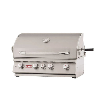Bull 30-Inch 4-Burner Angus Built-In Gas Grill with Infrared Backburner & Rotisserie