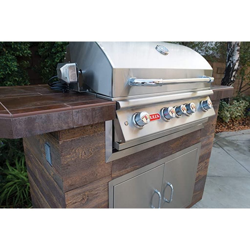 Bull 30-Inch 4-Burner Angus Built-In Gas Grill with Infrared Backburner & Rotisserie