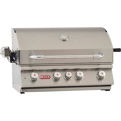 Bull 30-Inch 4-Burner Angus Built-In Gas Grill with Infrared Backburner & Rotisserie