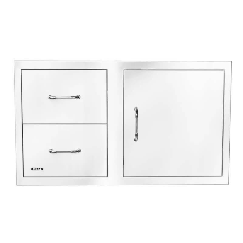 Bull 30 Inch Stainless Steel Access Door & Double Drawer Combo With Reveal- 25890