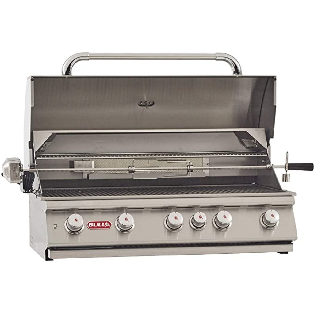 Bull 38" 5-Burner Brahma Built-In Gas Grill with Infrared Backburner & Rotisserie