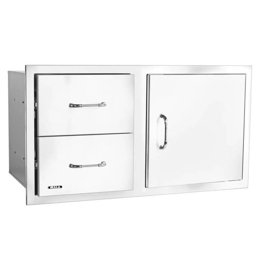 Bull 38 Inch Stainless Steel Access Door & Double Drawer Combo With Reveal - 55890