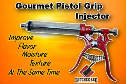 Butcher BBQ Gourmet Pistol Grip Meat Injector