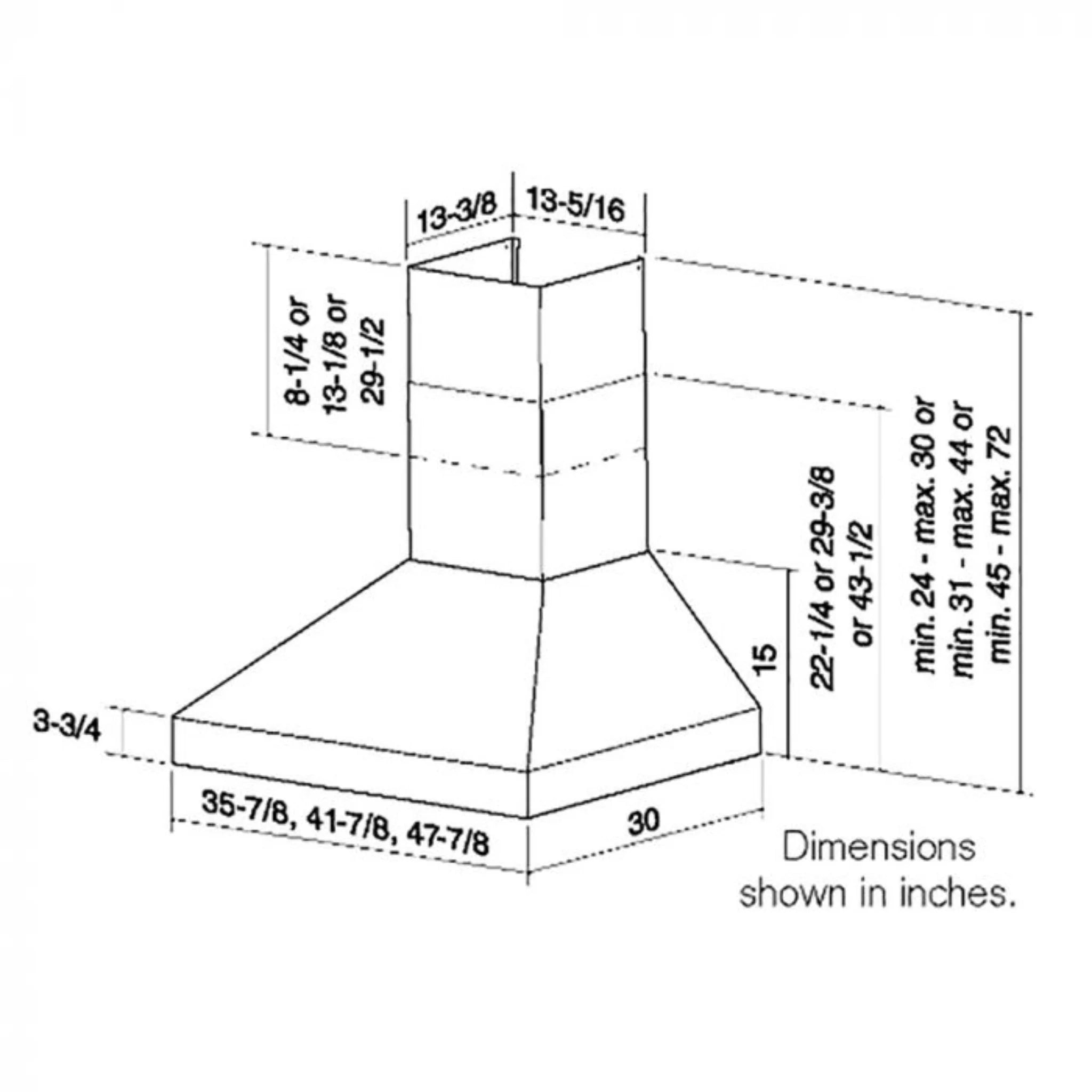 Coyote 8 to 9 Foot Flue Extension for Hood - C1FLUE8