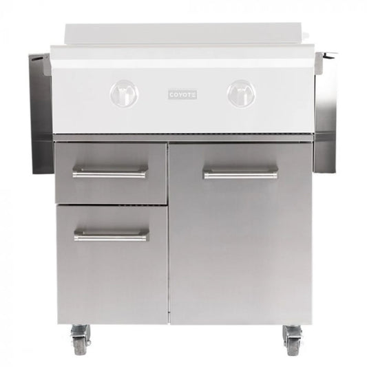 Coyote 30" Flat Top Griddle Cart - C3FTCART