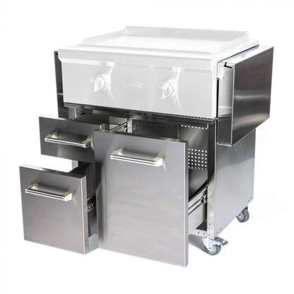 Coyote 30" Flat Top Griddle Cart - C3FTCART