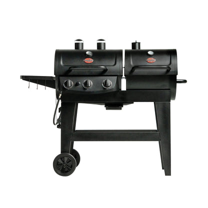 Char-Griller Dual-Fuel Pro™ 3-Burner Gas and Charcoal Grill Smoker