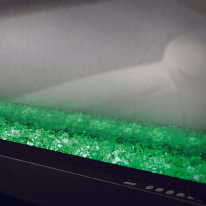 Napoleon Clearion Elite 50'' See Thru Electric Fireplace in Stainless Steel