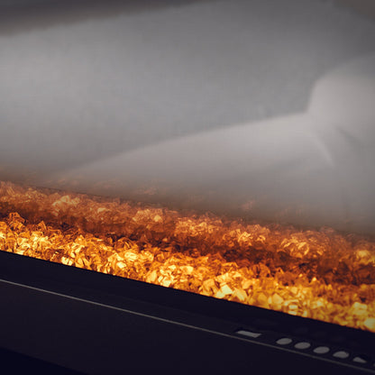 Napoleon Clearion Elite 50'' See Thru Electric Fireplace in Stainless Steel