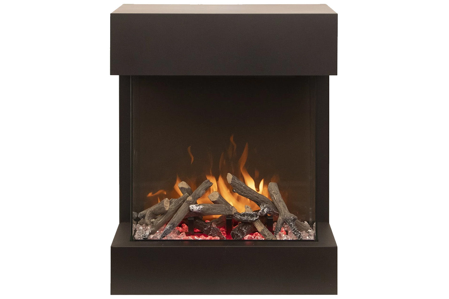 Amantii 2025WM Cube Lumina 3-Sided View Built In Indoor/Outdoor Electric Fireplace