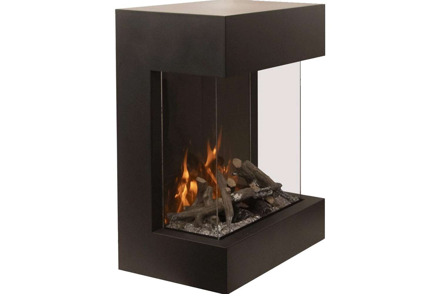 Amantii 2025WM Cube Lumina 3-Sided View Built In Indoor/Outdoor Electric Fireplace