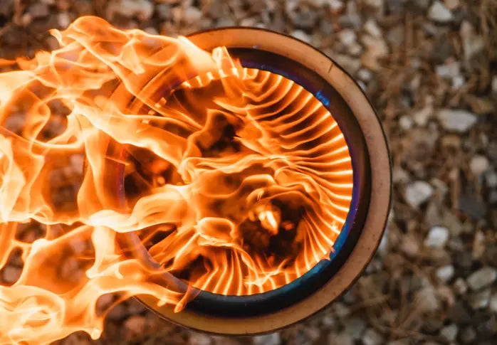 Top View of the Solo Stove Ranger while being used - Lifestyle Image