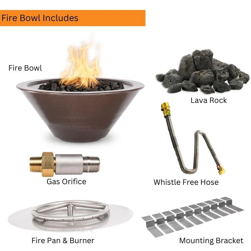 Cazo 24-Inch Powder Coated Fire Bowl