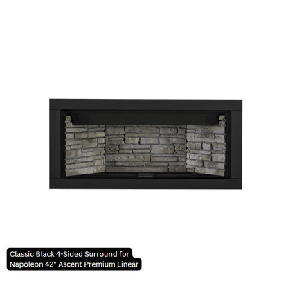 Napoleon Classic Black 4-Sided Surround for Ascent Premium Linear Models