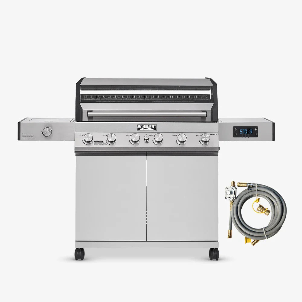 Monument Denali 605 | Stainless Steel Smart Tech Natural/Propane Gas Grill